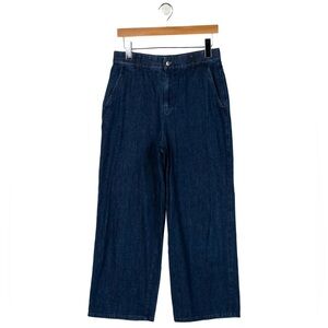 Jenni Kayne High-Rise Wide Leg Jeans, Dark Indigo